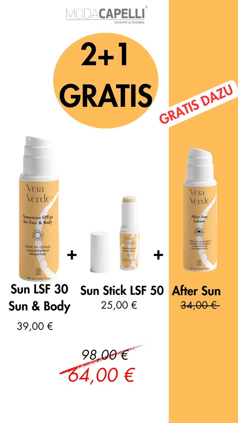 Suncare Body & Face + 1 Gratis Produkt
